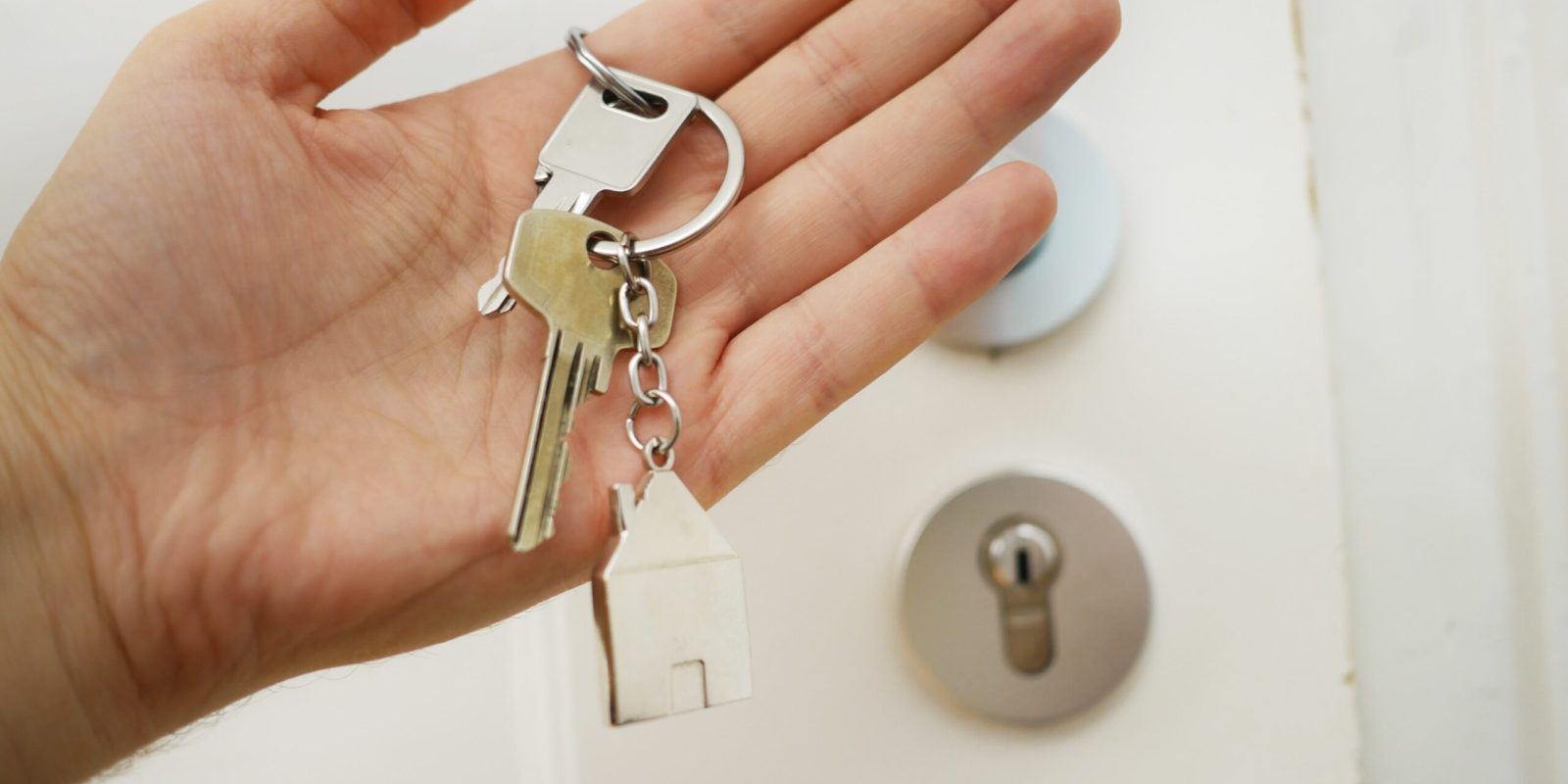 homeowner holding house key